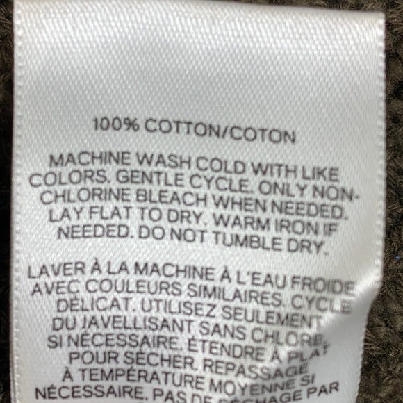 Express Women’s Olive Green Sweater Dress Size Small 100% Cotton Long Sleeve Tun - Picture 8 of 8